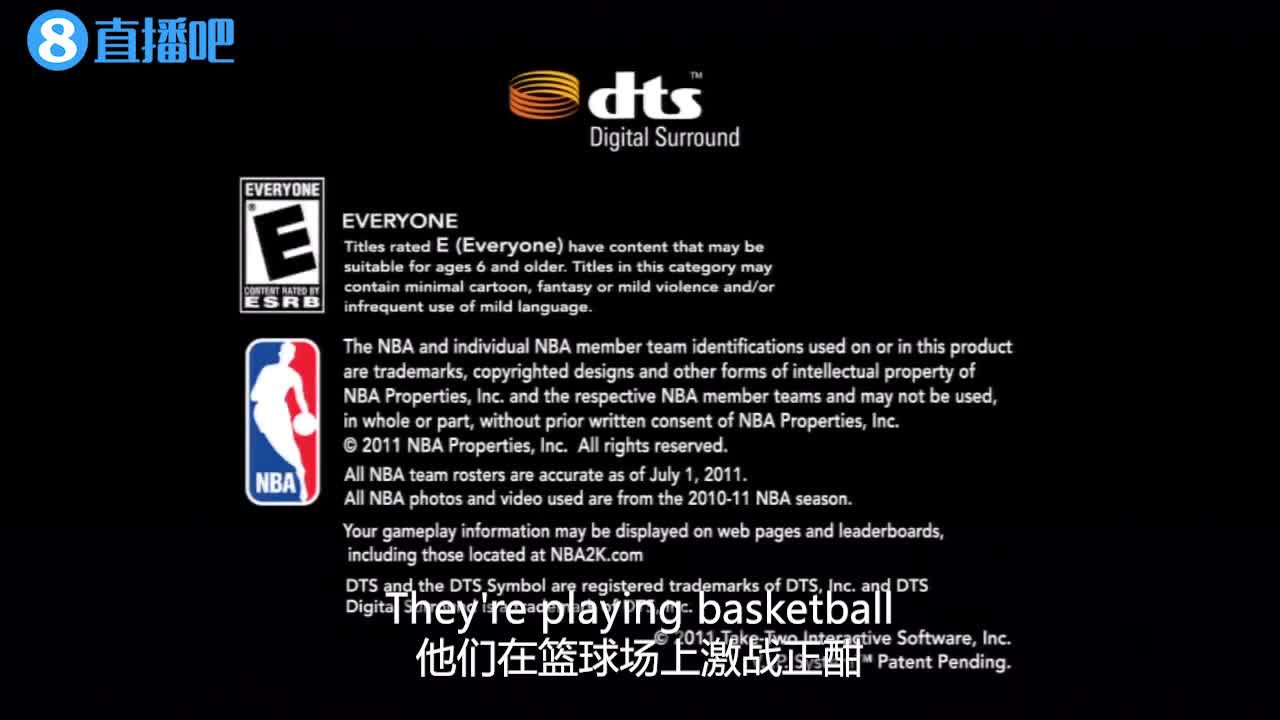 最经典的NBA2K开场动画：Basketball is my favorite sport