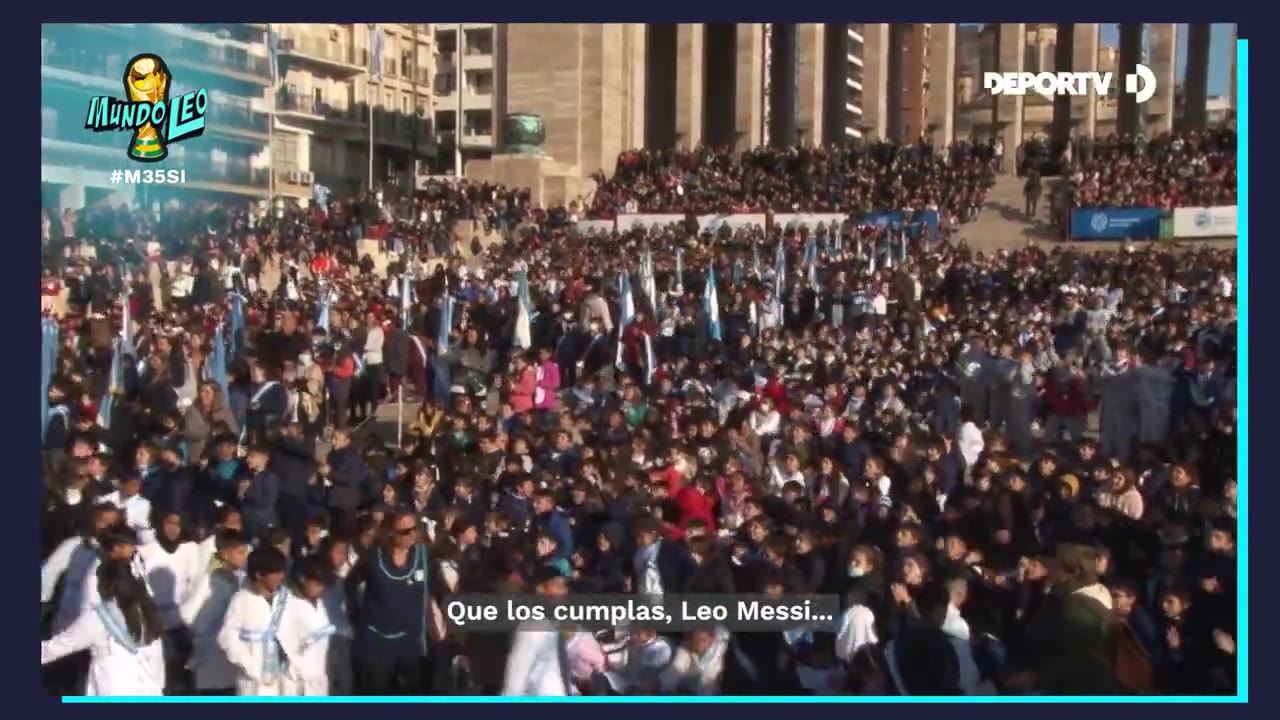 全世界送祝福！五千小孩唱歌祝梅西生日快乐