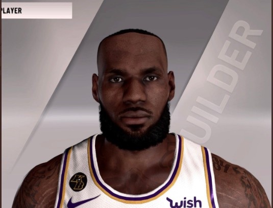 “老詹”？NBA2K22詹姆斯最新半身像曝光 发际线突破天际