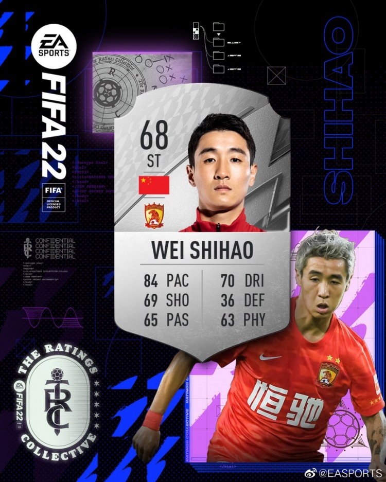 FIFA22韦世豪评分:总评68分,速度84、盘带70、射门69