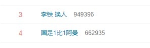 “李铁 换人”冲上微博热搜第三