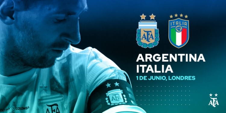 官方：阿根廷与意大利的友谊赛将于2022年6月1日在伦敦进行