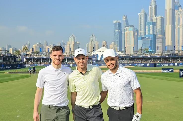 利物浦三将及马奎尔和皮克福德在迪拜度假，共同参加高尔夫比赛