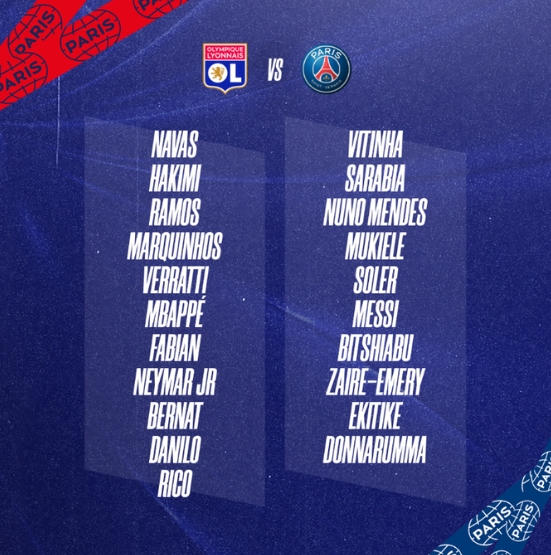 巴黎联赛大名单：MNM领衔进攻线，拉莫斯、阿什拉夫、维拉蒂在列