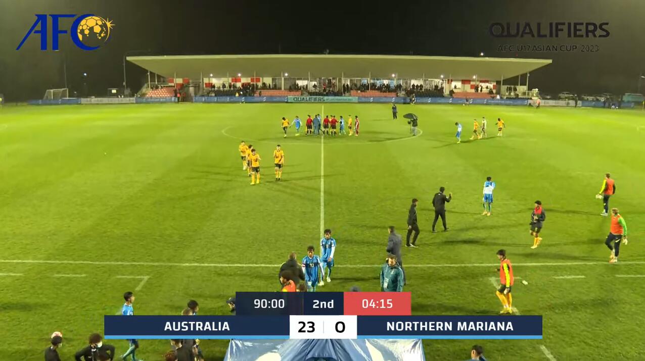血虐❗U17亚预赛-澳大利亚23-0狂胜北马里亚纳，国少下轮进几个？