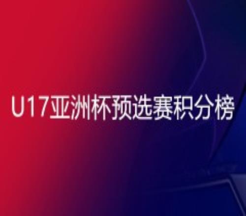 2022-2023U17亚洲杯预选赛积分榜最新一览（各组实时排名）