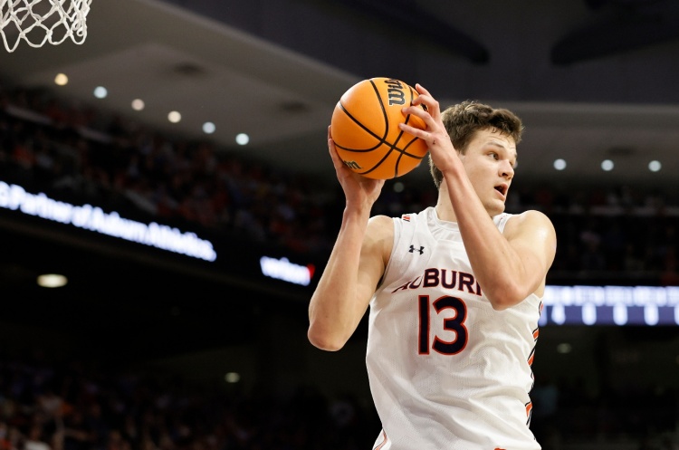 奥本大学内线凯斯勒宣布参加NBA选秀 大二赛季场均11.4分4.6盖帽